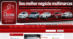 Desktop Screenshot of leonautomoveis.com.br