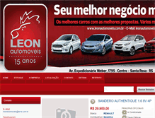 Tablet Screenshot of leonautomoveis.com.br